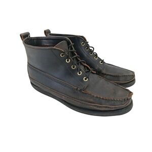 Filson Boots Mens Size 13 Brown Leather Moc Toe Vibram Chukka Ankle Boots